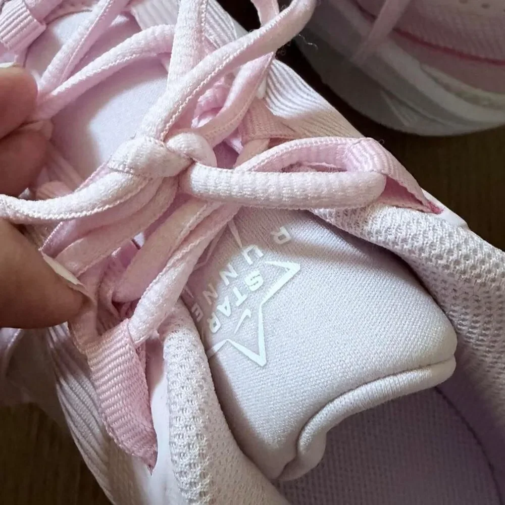 Nike Air Zoom Winflo 6 Pink White Running Shoes | Big Kids US 6.5Y